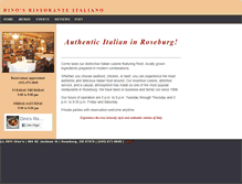 Tablet Screenshot of dinosristorante.com